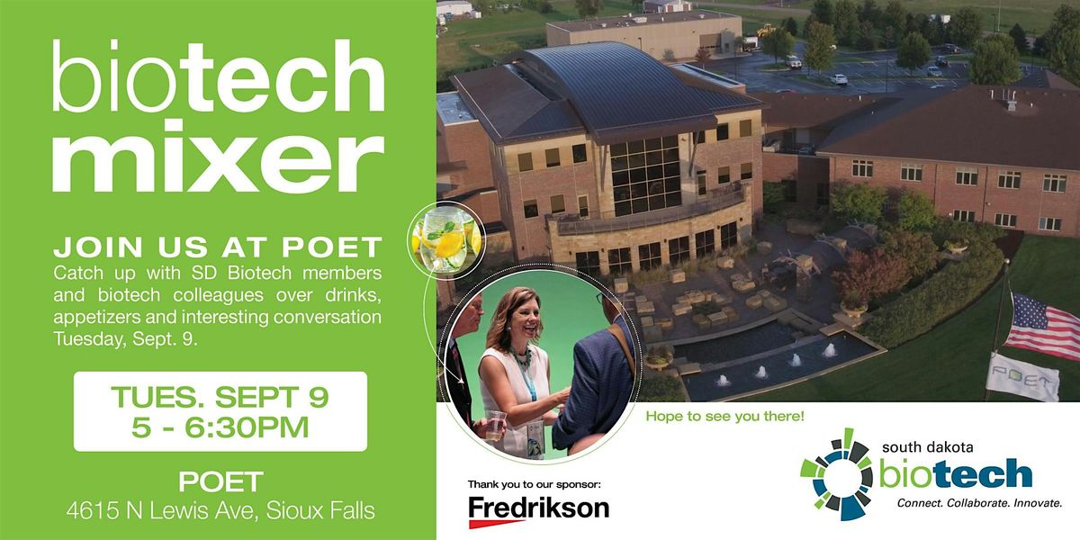 BIOTECH MIXER, 9 September | Event in Sioux Falls | AllEvents