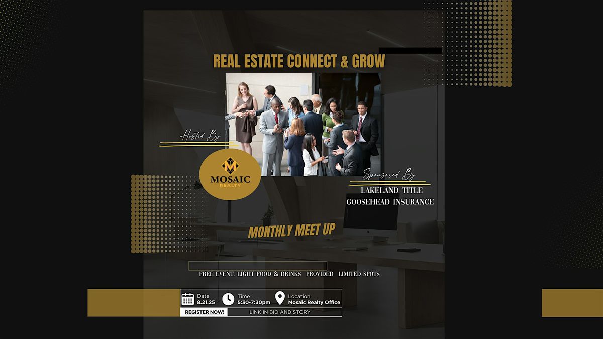 Real Estate Mixer Let's Connect & Grow!!, 21 August | Event in Bolingbrook | AllEvents