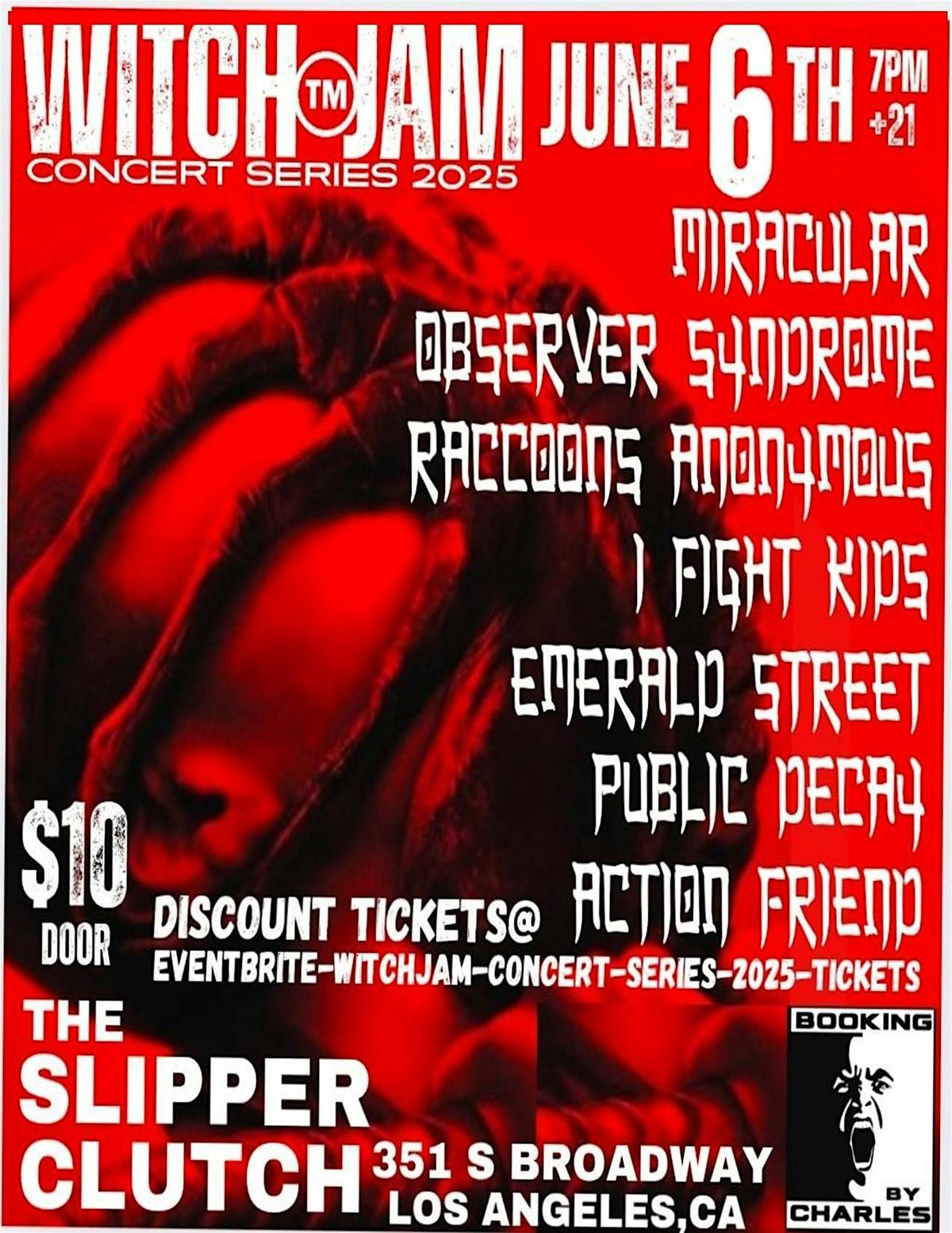 Witch Jam Concert Series "Rock, Pop, Fusion, Hardcore, Punk, Metal", 6 June | Event in Los Angeles