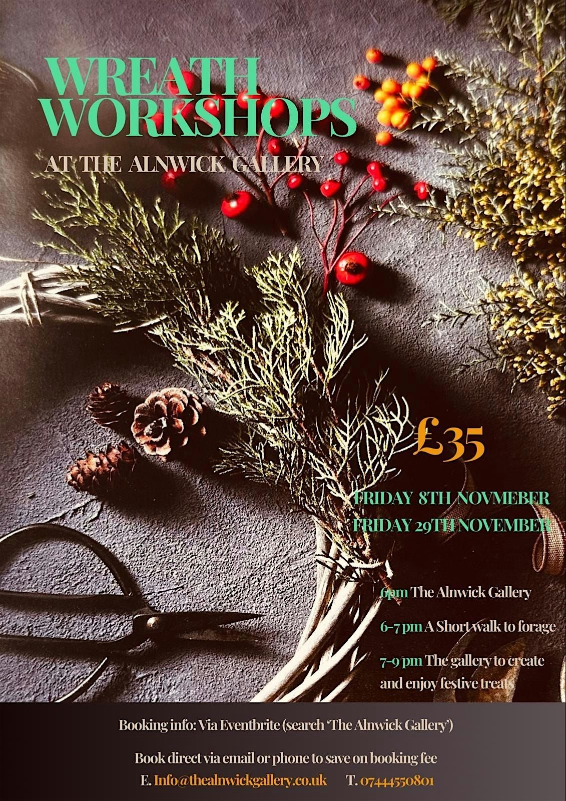 Wreath Workshop, 5 December | Event in Alnwick | AllEvents