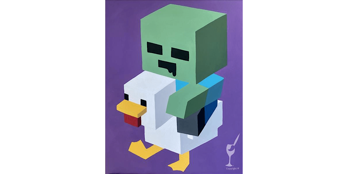 Zombie Chicken Rider - Paint and Sip in Austin | Classpop!™, 13 September | Event in Austin | AllEvents