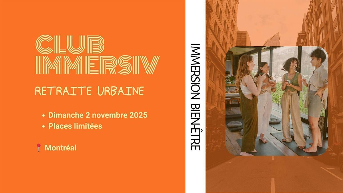 Retraite urbaine - Plongez dans une immersion bien-être, 2 November | Event in Montréal | AllEvents