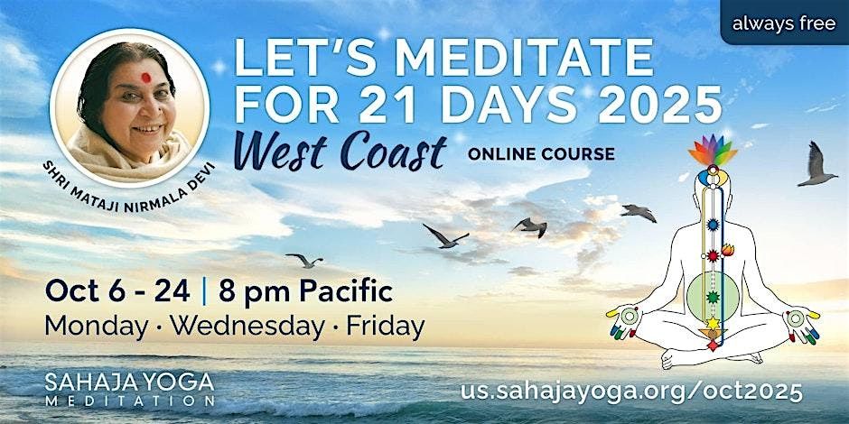 Huntington Beach: FREE 21-Day  Meditation Course - West Coast, 6 October | Event in Huntington Beach | AllEvents