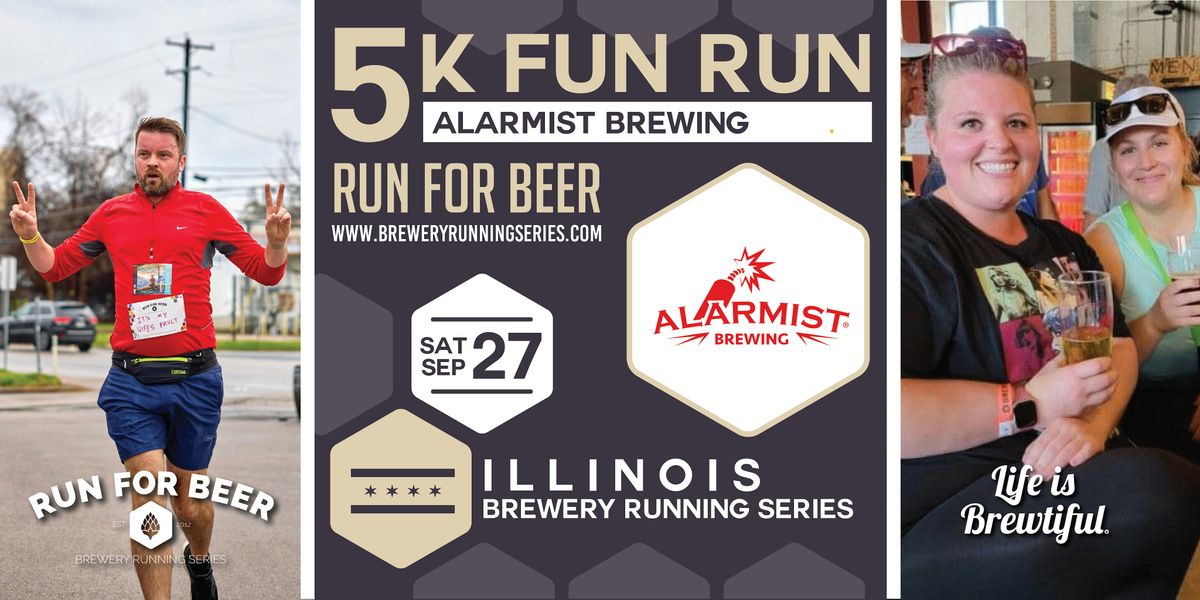 5k Beer Run x Alarmist Brewing | 2025 Illinois Brewery Running Series, 27 September | Event in Chicago | AllEvents