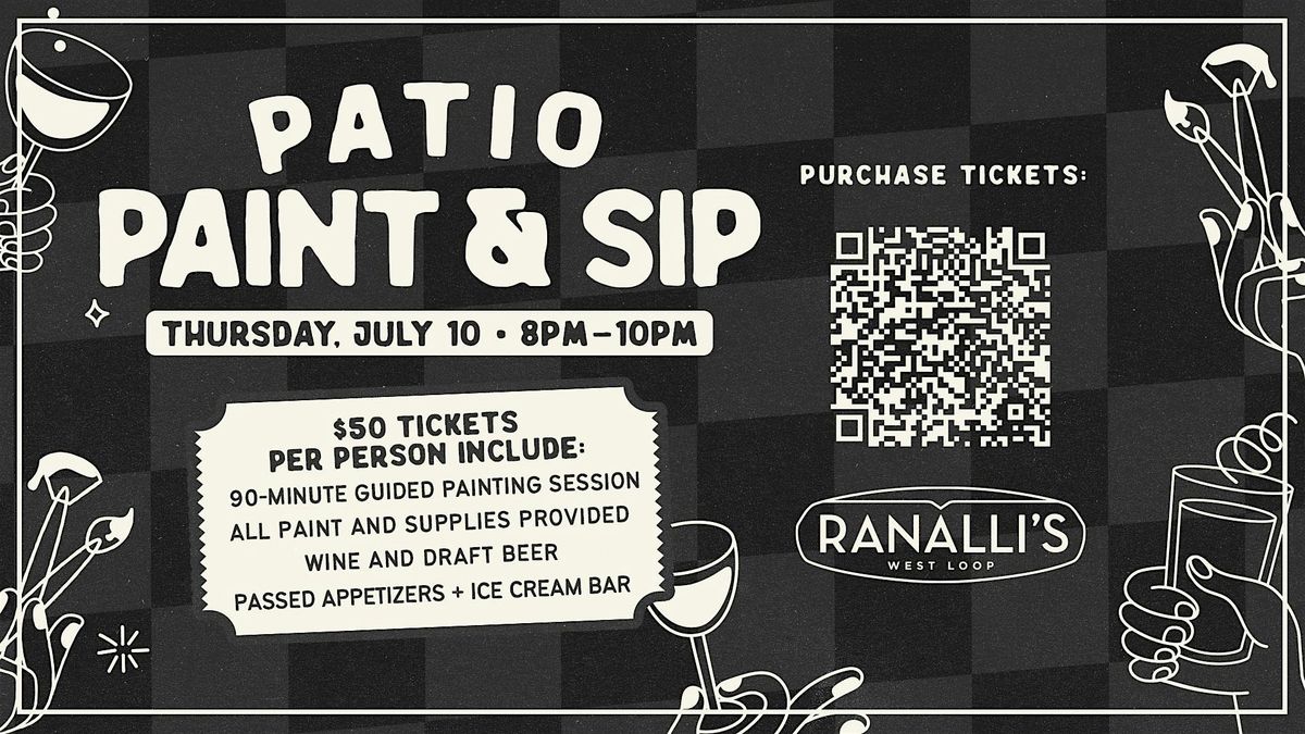 Patio Paint and Sip at Ranalli's in West Loop, 10 July | Event in Chicago | AllEvents