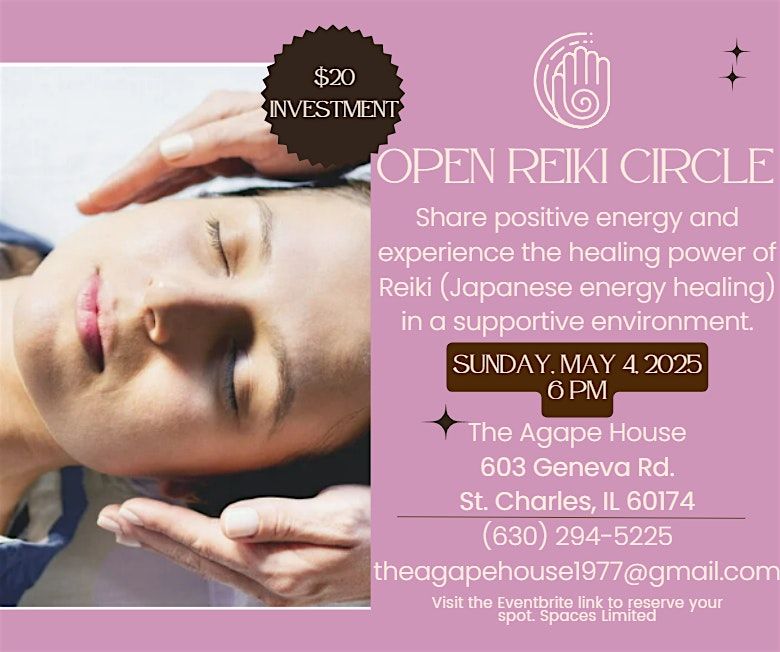 Open Reiki Circle, 4 May | Event in St. Charles | AllEvents