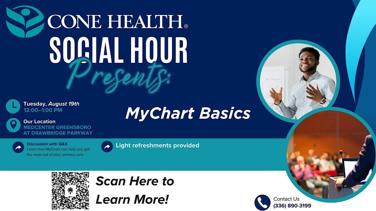 Social Hour Presents: MyChart Basics, 19 August | Event in Greensboro | AllEvents