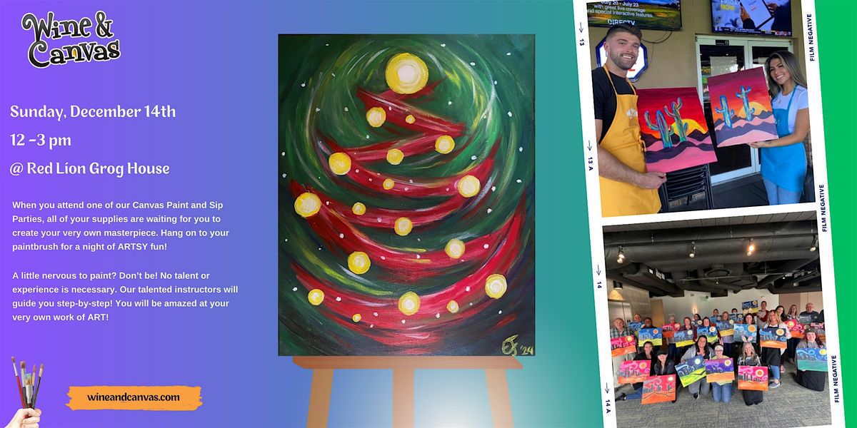 Fountain Square Paint and Sip – Christmas Tree Twirl, 14 December | Event in Indianapolis | AllEvents
