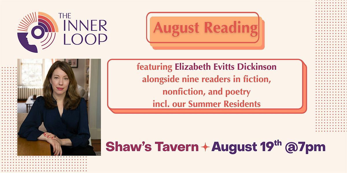 The Inner Loop August Reading, 19 August | Event in Washington | AllEvents