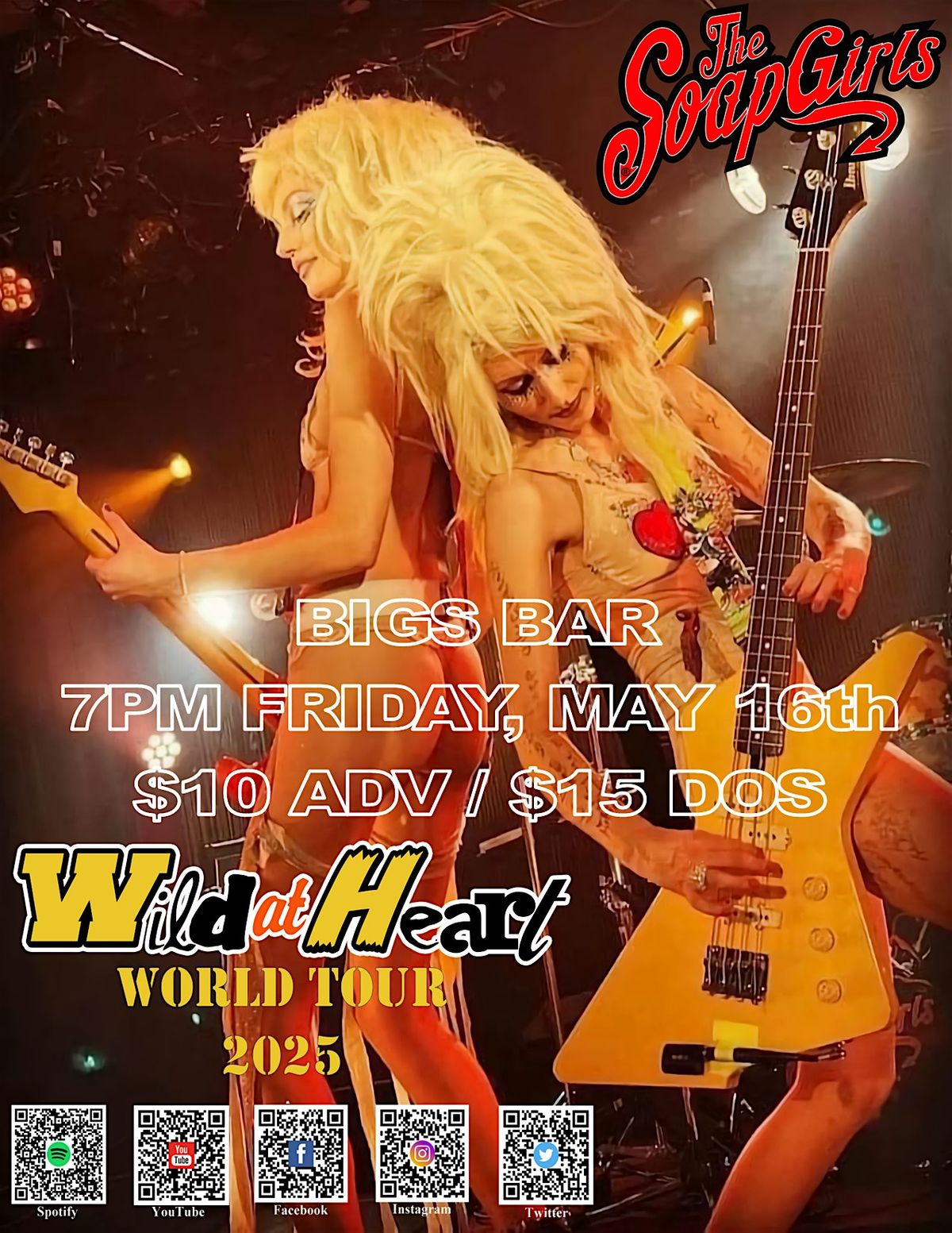 The Soap Girls at Bigs Bar Live, 16 May | Event in Sioux Falls | AllEvents