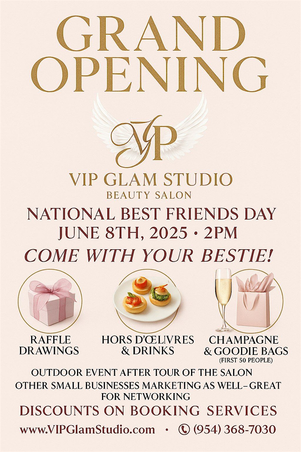 Bestie & Beauty Bash – VIP Glam Studio Launch Event, 8 June | Event in Plantation | AllEvents
