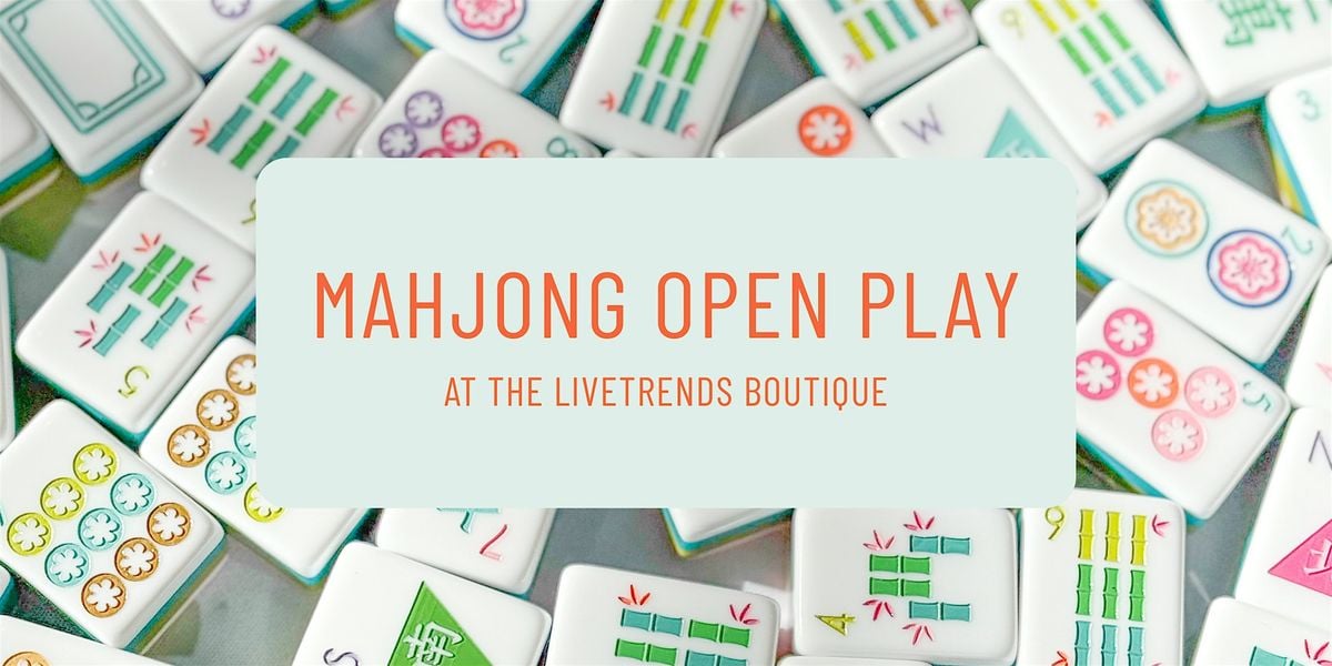 Mahjong Open Play at LiveTrends Boutique, 22 July | Event in Winter Garden | AllEvents