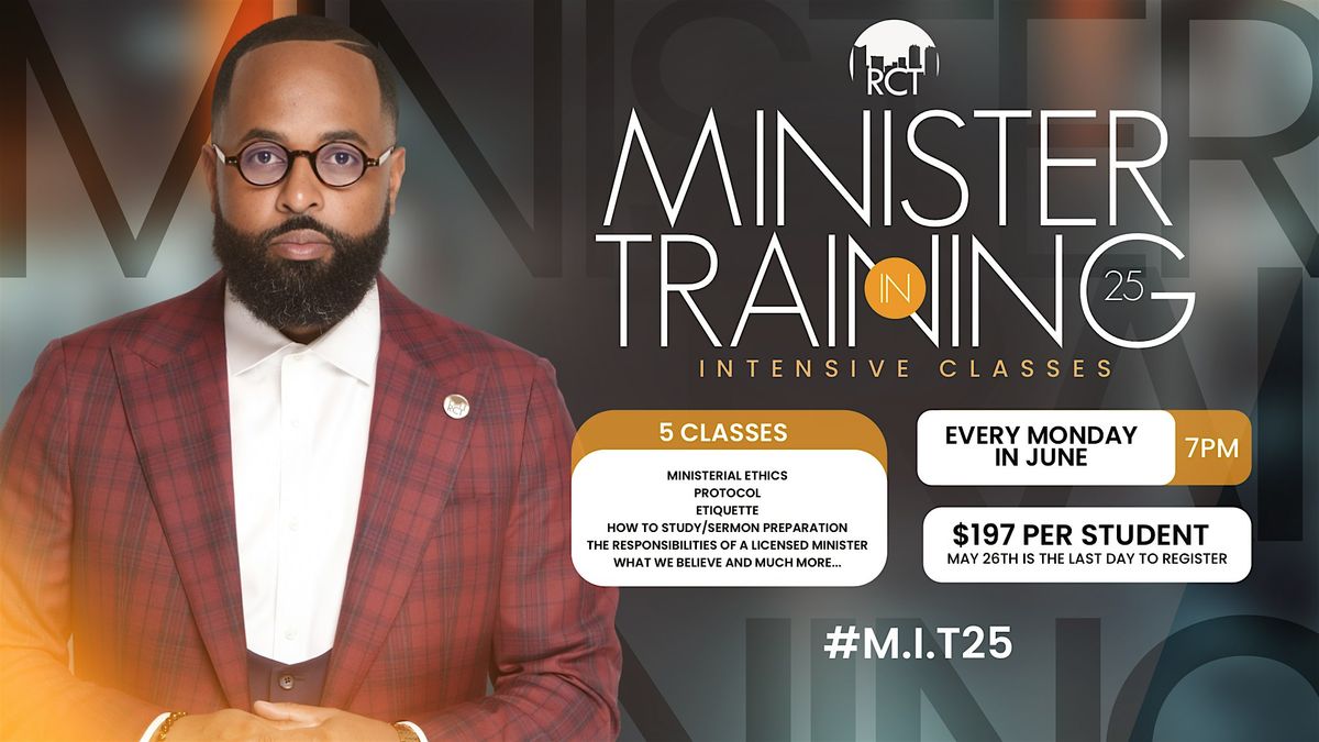 Minister In Training '25, 2 June | Event in Fort Worth | AllEvents