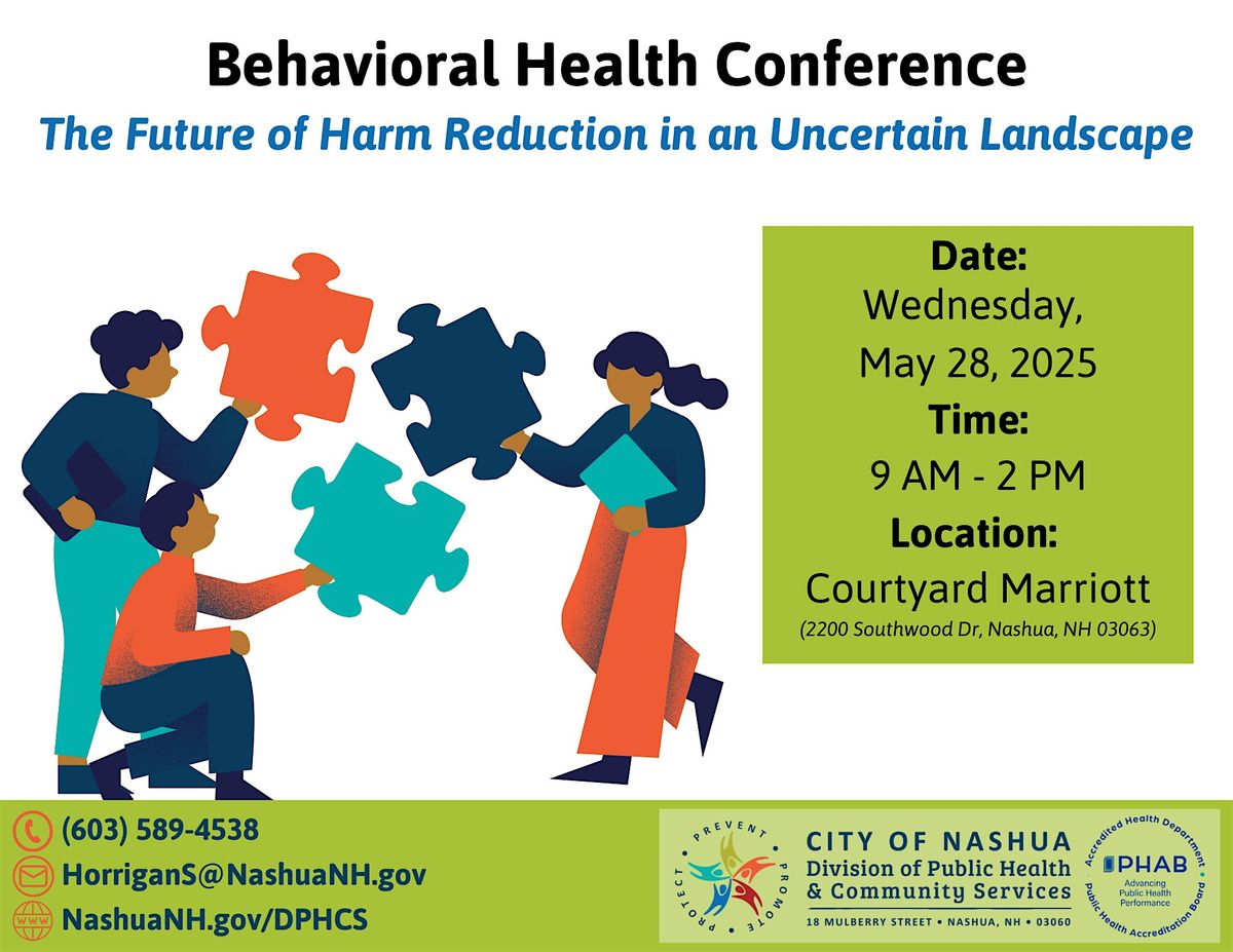 The Future of Harm Reduction in an Uncertain Landscape, 28 May | Event in Nashua | AllEvents