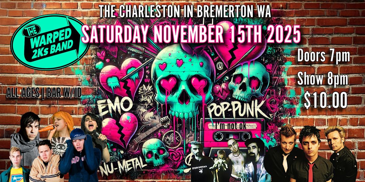 The Warped 2ks Band at The Charleston, 15 November | Event in Bremerton | AllEvents