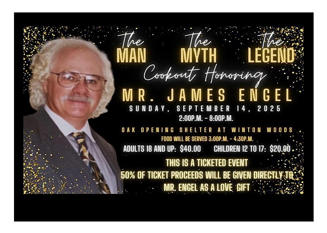 The MAN, The MYTH, The LEGEND:  Honoring a Jewel of Cincinnati, James Engel, 14 September | Event in Springfield Township