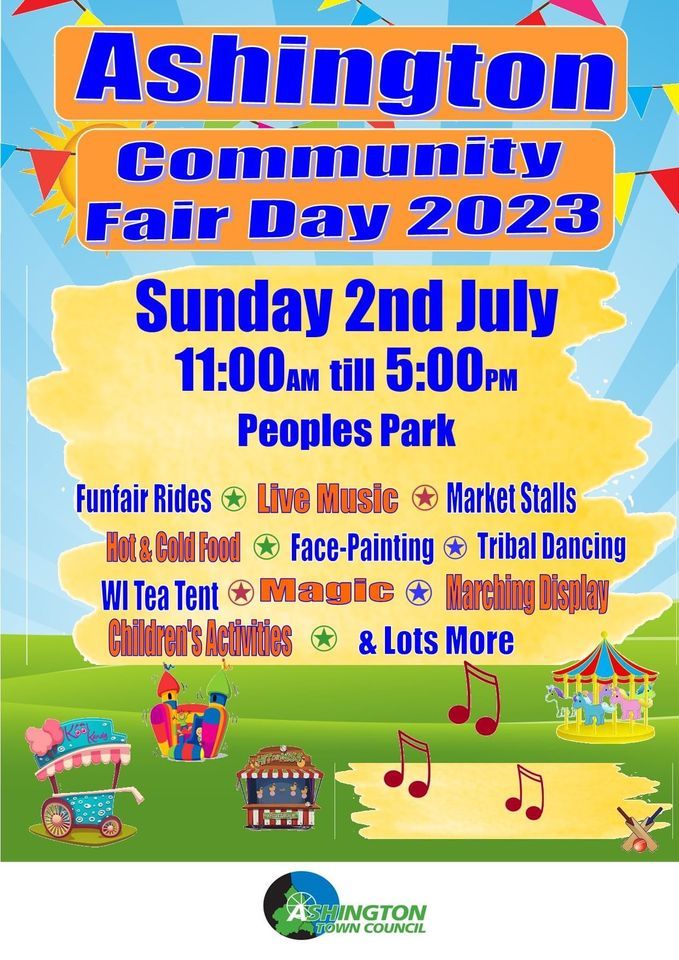 ASHINGTON FAIR DAY ???, Peoples Park, Ashington, 2 July 2023 AllEvents.in