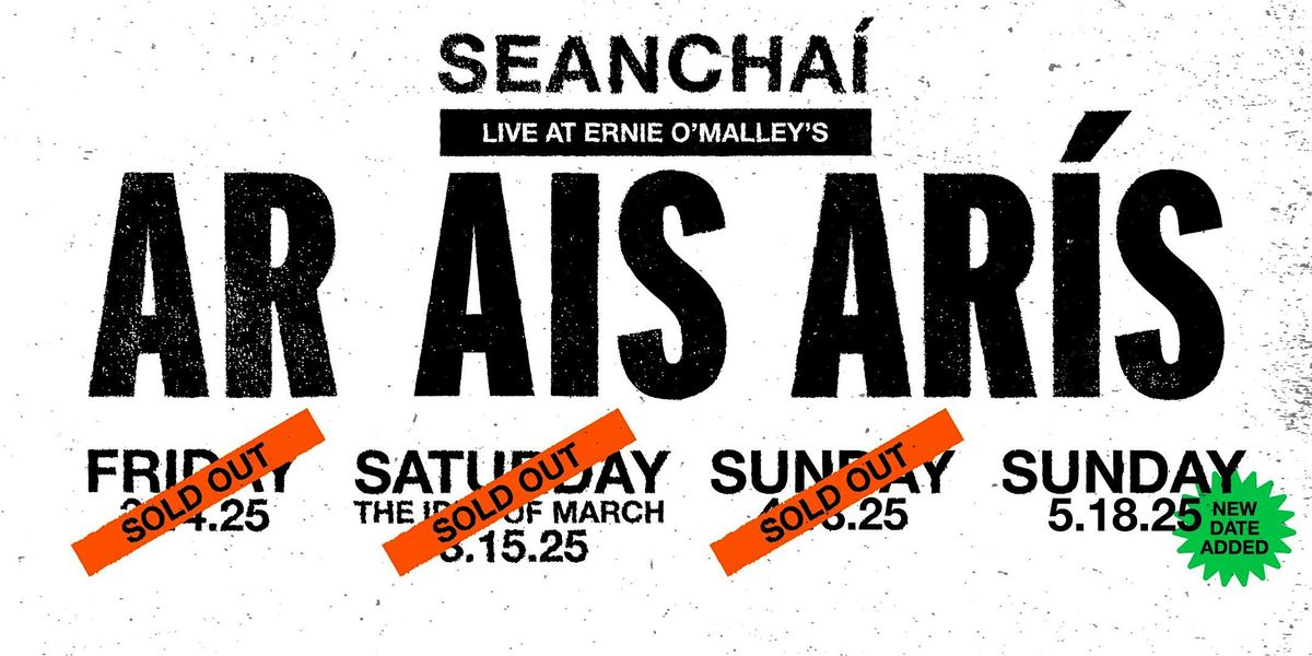 Seanchaí live at Ernie O'Malley's, 18 May | Event in New York | AllEvents