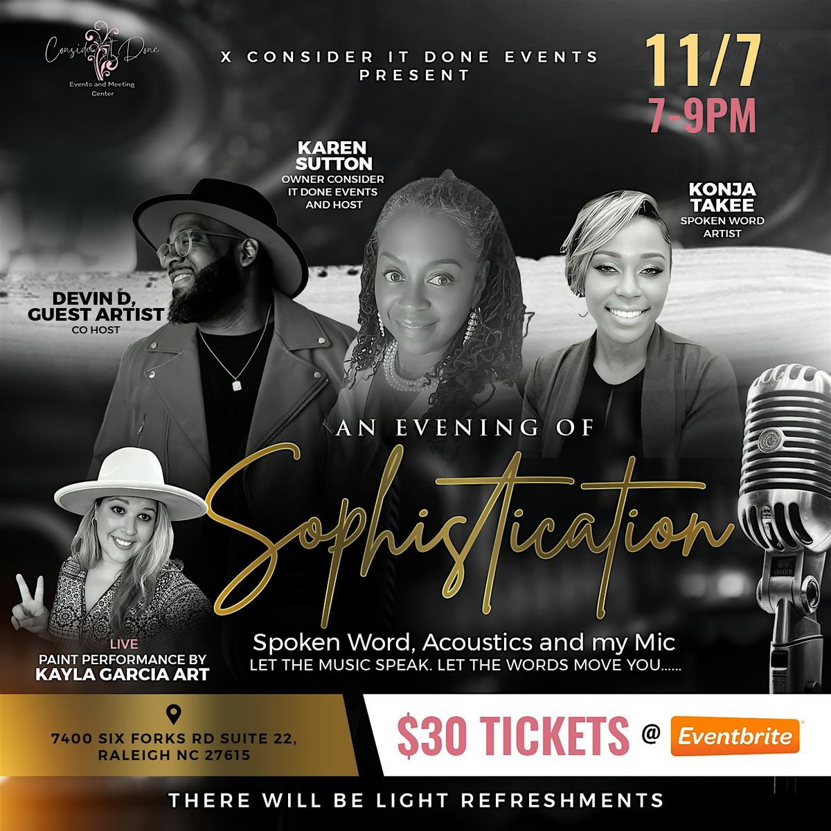 An Evening of Sophistication, 7 November | Event in Raleigh | AllEvents