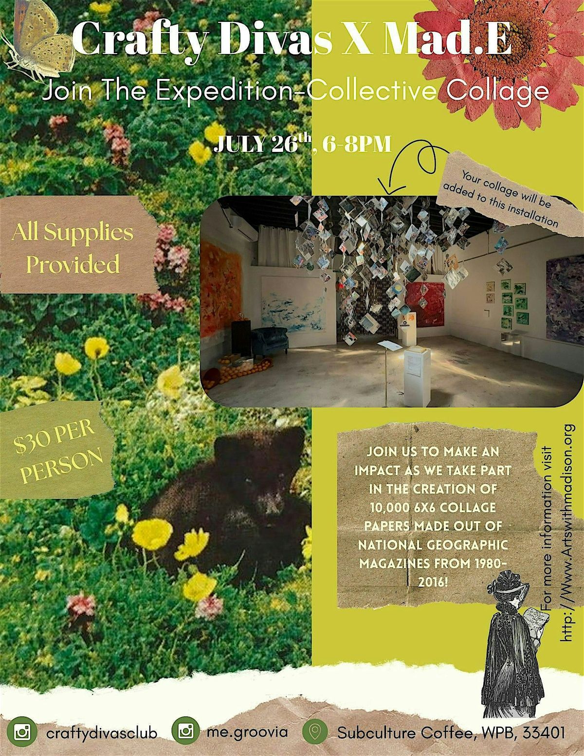 Crafty Divas X Mad.E : The Expedition-Collective Collage, 26 July | Event in West Palm Beach | AllEvents