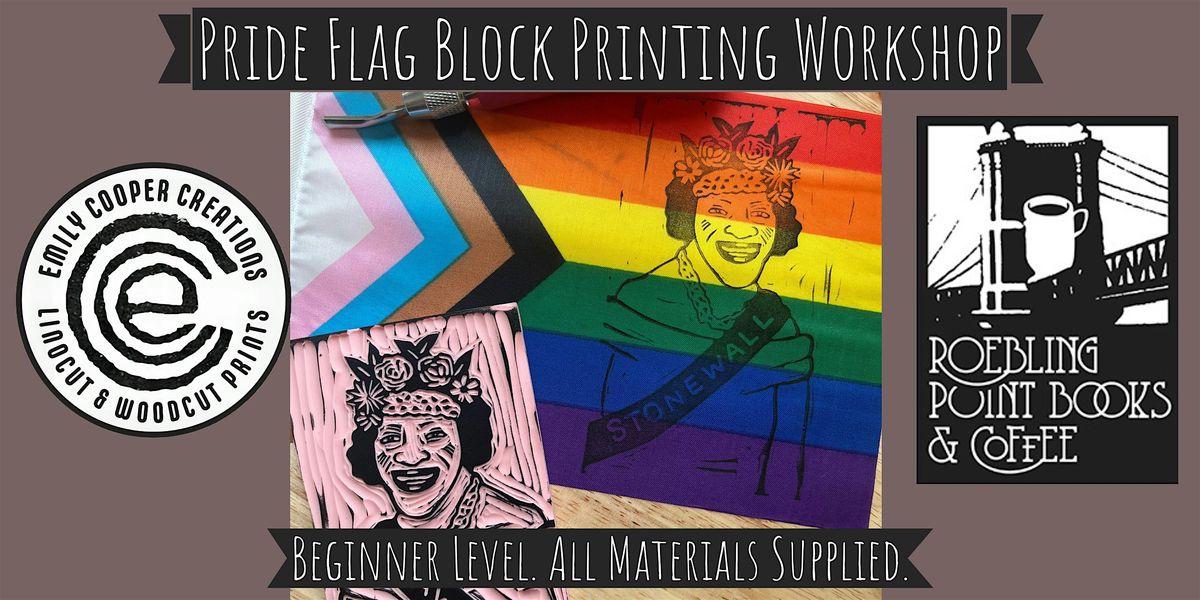Pride Flag Block Printing with Emily Cooper Creations at Roebling Books, 26 June | Event in Newport | AllEvents