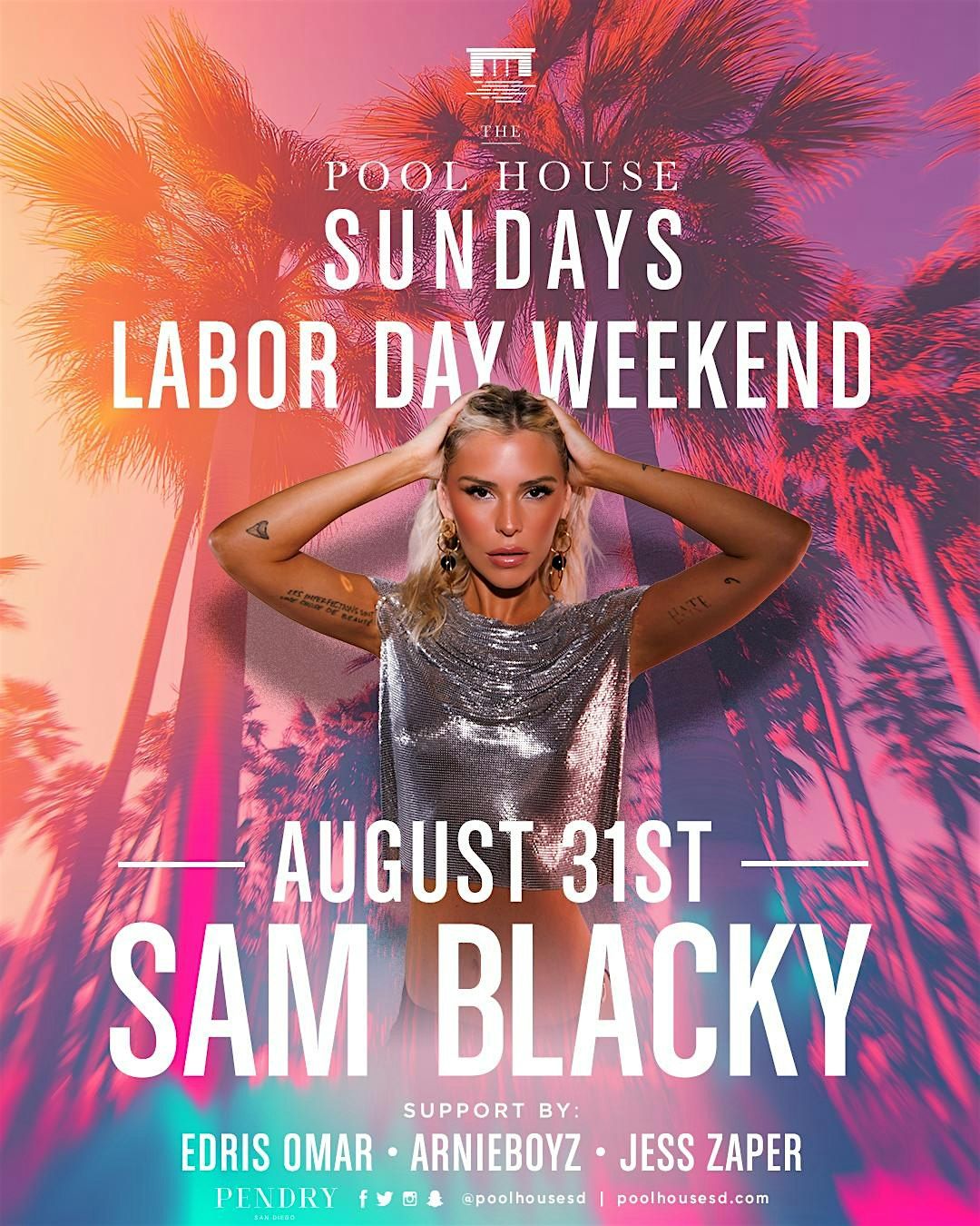Labor Day Weekend w/ SAM BLACKY, EDRIS OMAR, ARNIEBOYZ, JESS ZAPER, 31 August | Event in San Diego | AllEvents