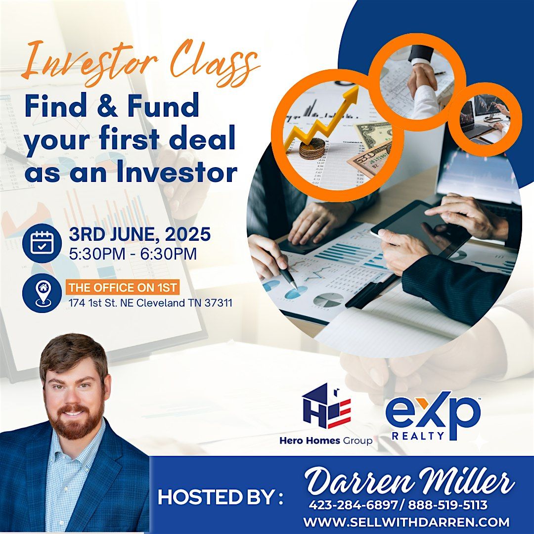 Investor Class: How to find & fund your first deal!, 3 June | Event in Cleveland | AllEvents