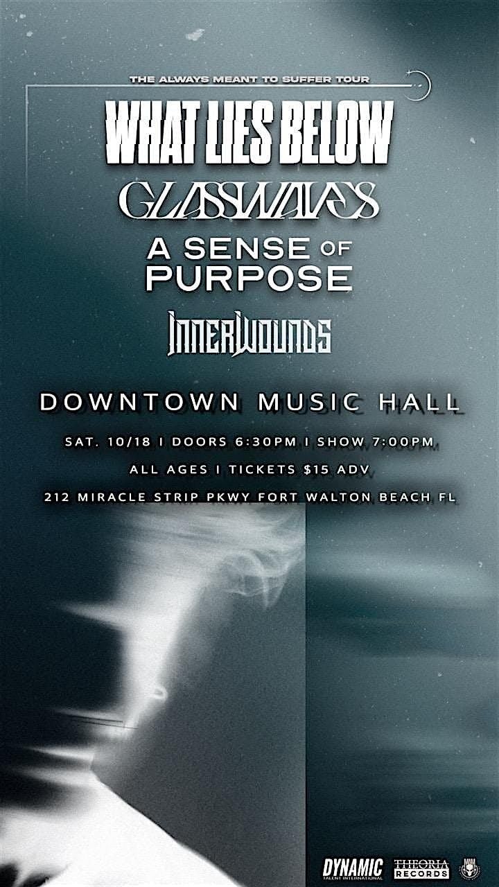 Downtown Music Hall Presents: What Lies Below, 18 October | Event in Fort Walton Beach | AllEvents