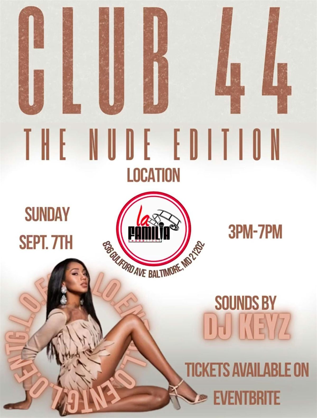 Annual Melanin Party: Club 44 “In The Nude”, 7 September | Event in Baltimore | AllEvents