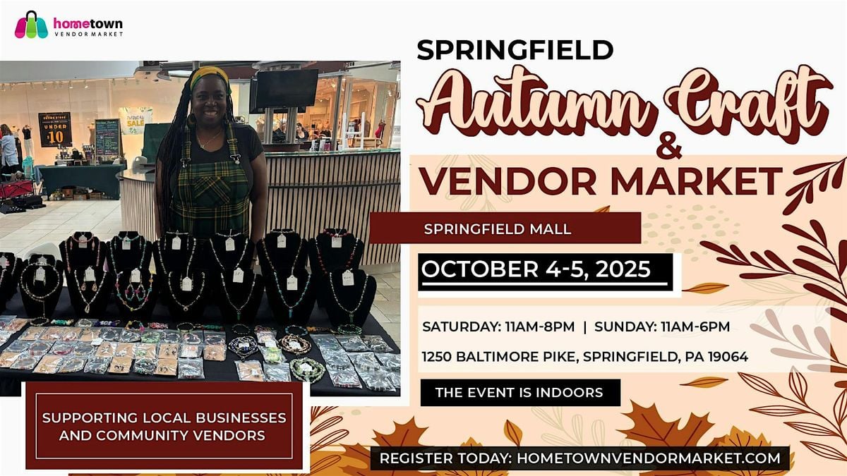 Springfield Autumn Craft and Vendor Market, 4 October | Event in Springfield | AllEvents