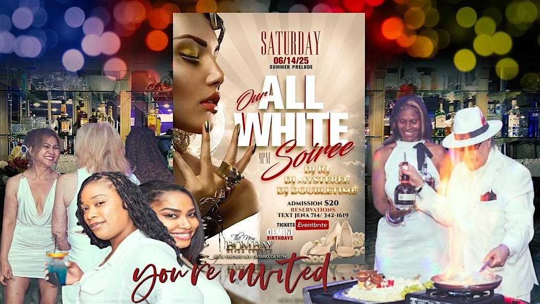 ALL White Soiree, 6th Annual, GEMINI Edition, BOMBAY Ultra Lounge, 14 June | Event in Ontario | AllEvents