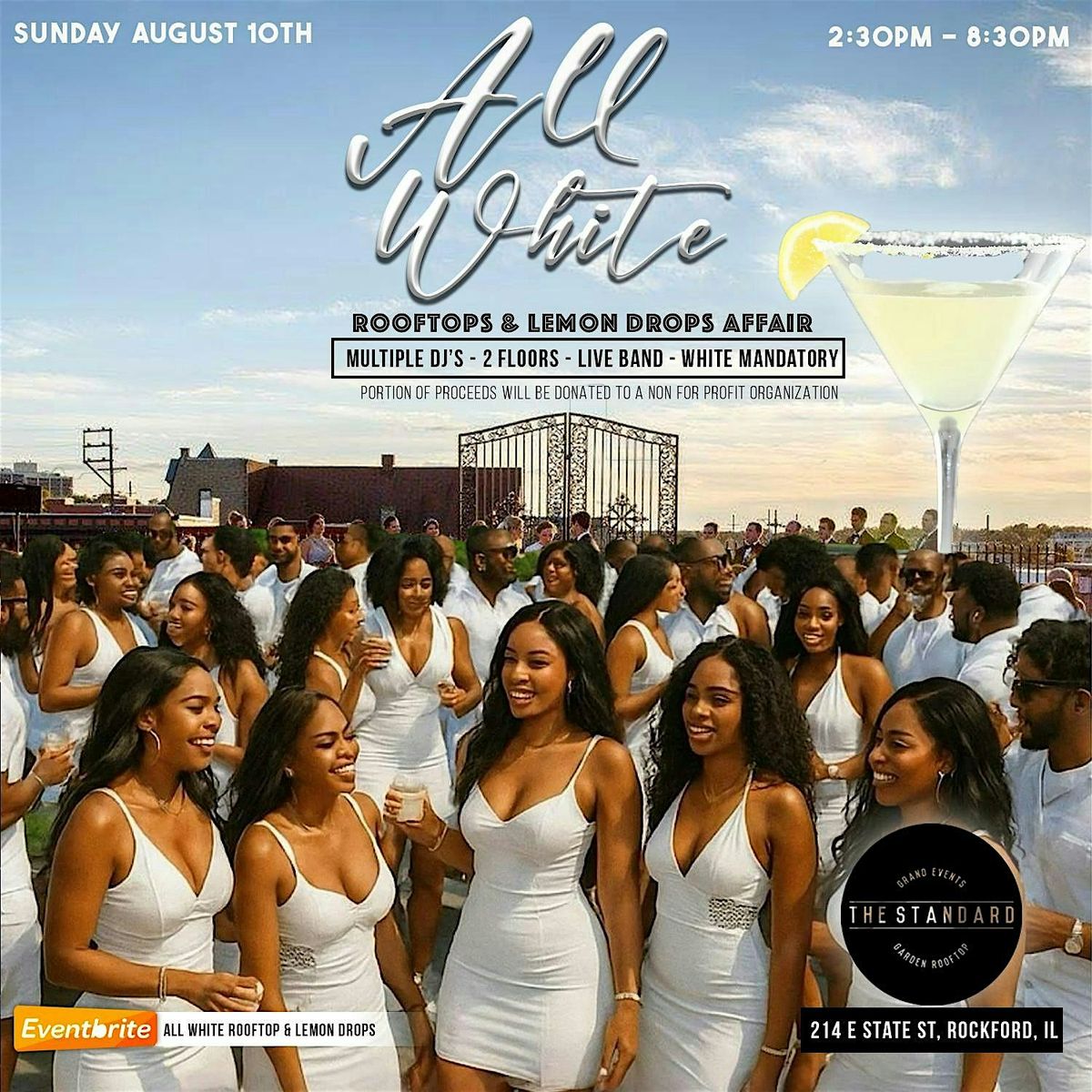 All White Rooftop and Lemon Drops Affair, 10 August | Event in Rockford | AllEvents