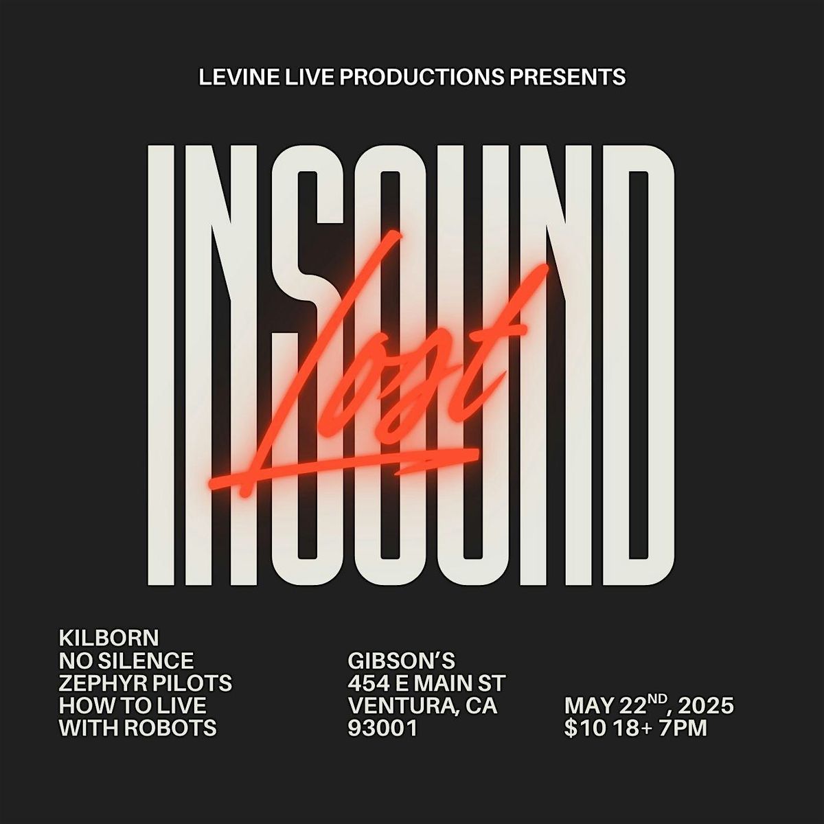 Lost in Sound, 22 May | Event in Ventura | AllEvents