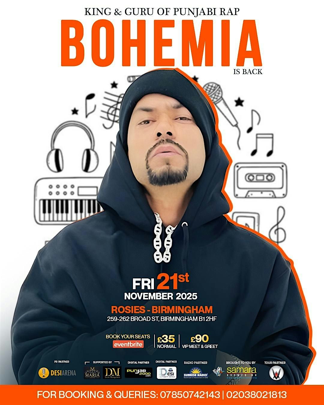 BOHEMIA LIVE IN BIRMINGHAM, 21 November | Event in Birmingham | AllEvents