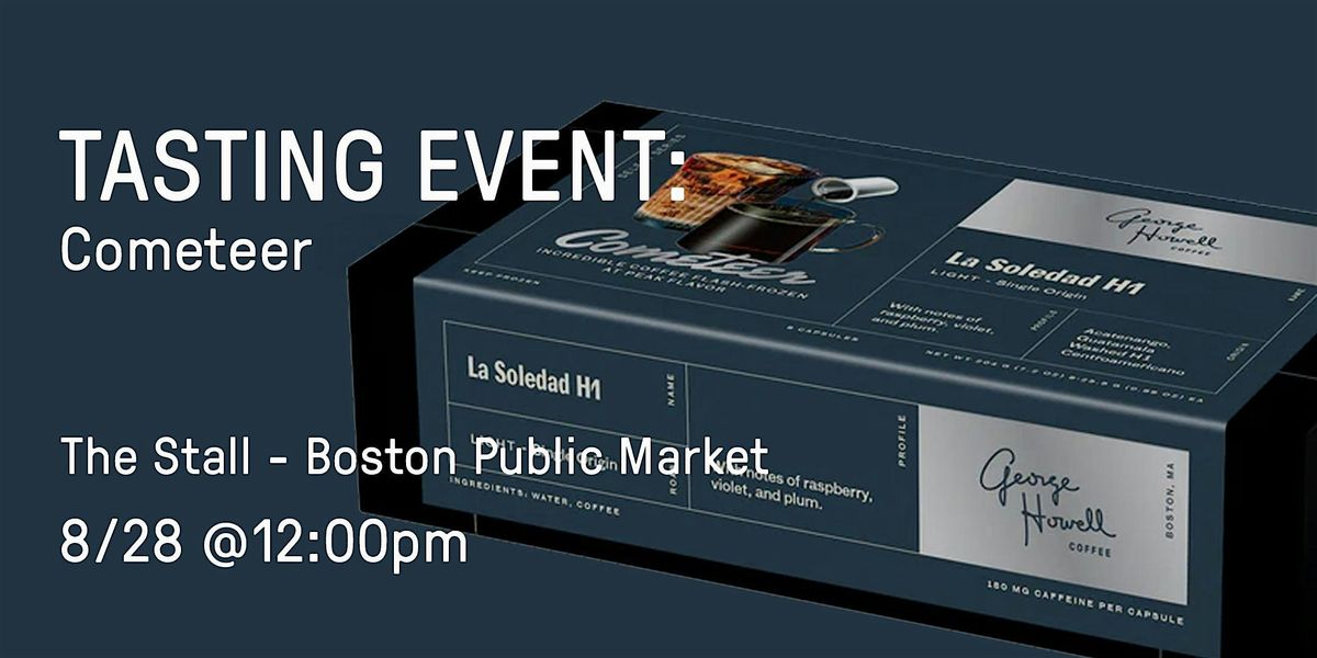 Tasting Event: Cometeer, 28 August | Event in Boston | AllEvents