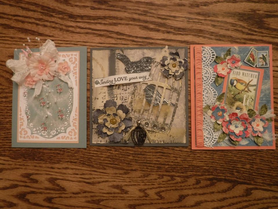 Shabby Chic Card Class, 931 SW Blackberry Ln. Grants Pass, OR, February