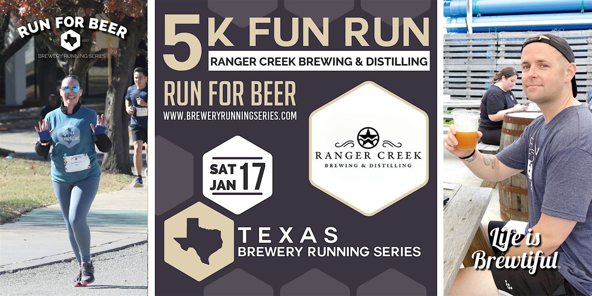 5k Beer Run x Ranger Creek Brewing |Texas Brewery Running Series, 17 January | Event in San Antonio | AllEvents