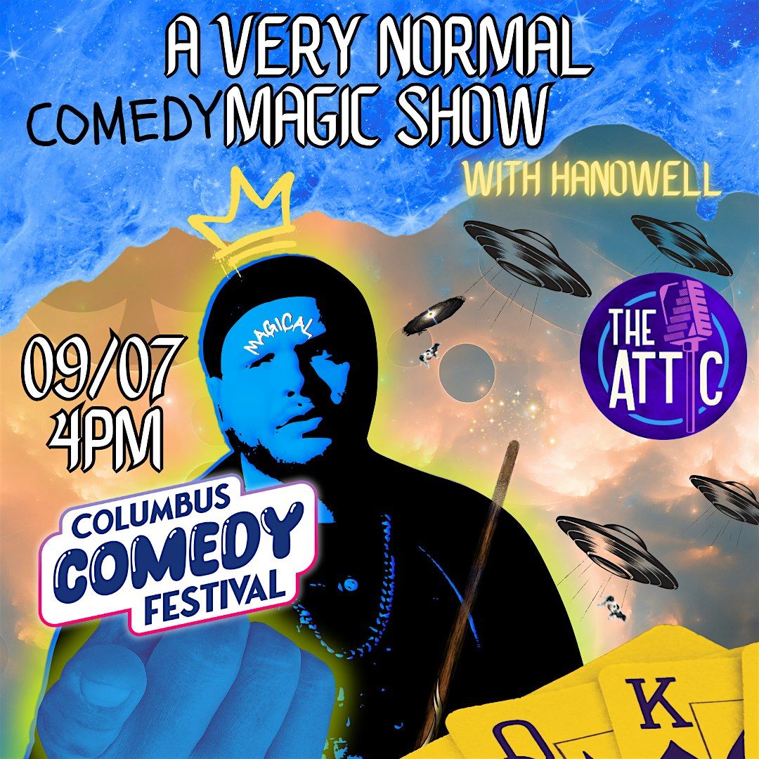 A Very Normal Magic Show with Magician Hanowell at The Attic Comedy Club, 7 September | Event in Columbus