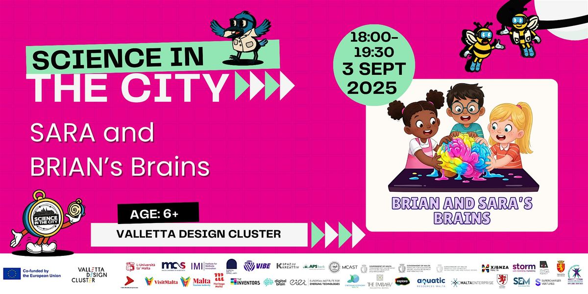 SARA and BRIAN’s Brains, 3 September | Event in Valletta | AllEvents