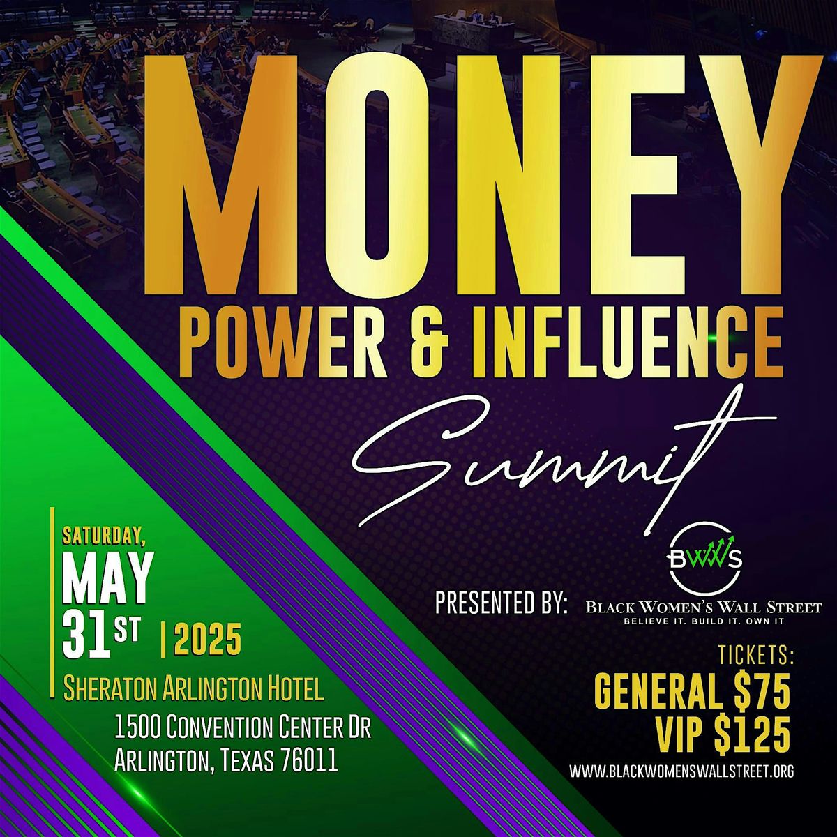 Money, Power & Influence Summit, 31 May | Event in Arlington | AllEvents