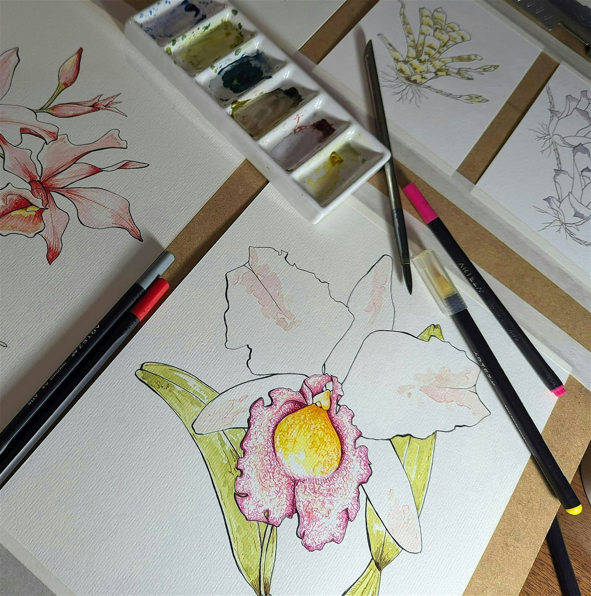Watercolor Class and Social- Orchids- Saturday | Event in Oakland Park | AllEvents