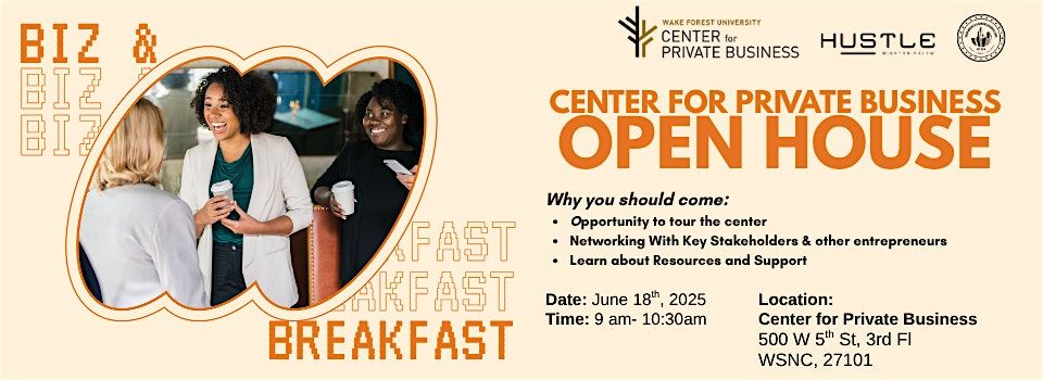 Biz & Breakfast - Open House, 18 June | Event in Winston-Salem | AllEvents