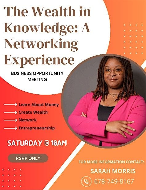 The Wealth in Knowledge: A Networking Experience | Event in Norcross | AllEvents
