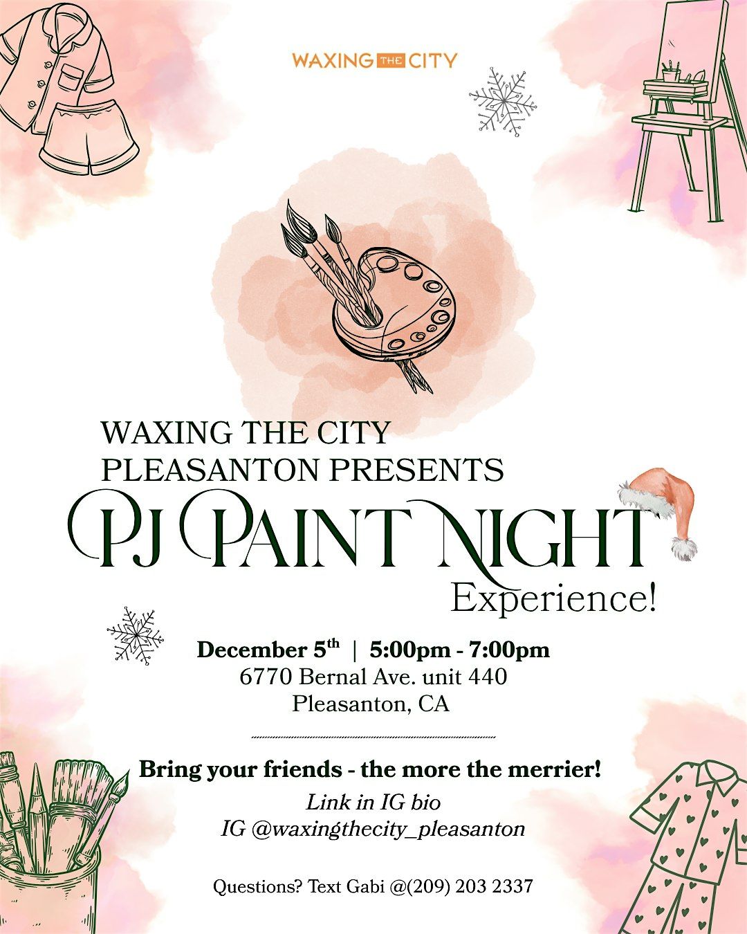 WTC's Paint N' Sip, 5 December | Event in Pleasanton | AllEvents