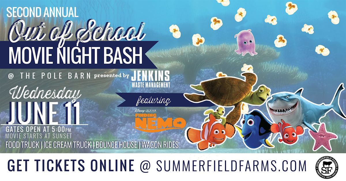 Out of School Movie Night Bash presented by Jenkins Waste Management | Event in Summerfield | AllEvents