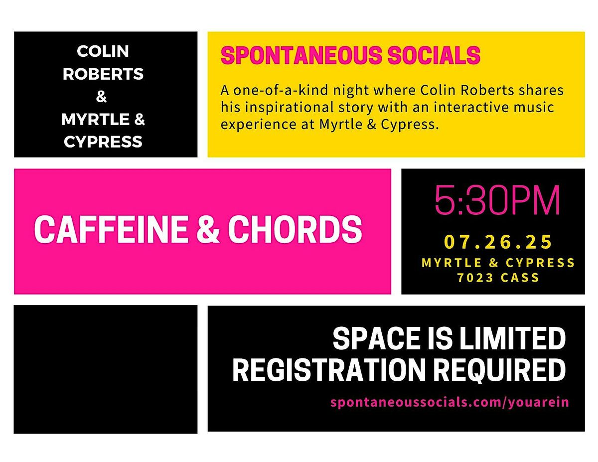 Caffeine & Chords by Spontaneous Socials, 26 July | Event in Omaha | AllEvents