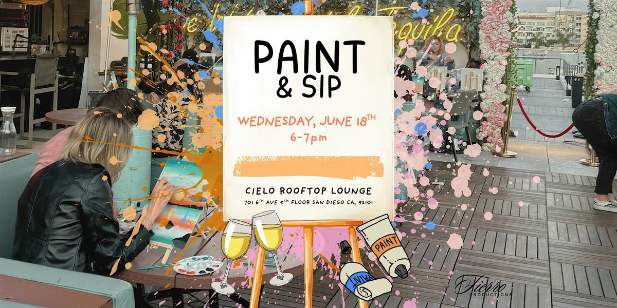 Rooftop Paint and Sip | Event in San Diego | AllEvents