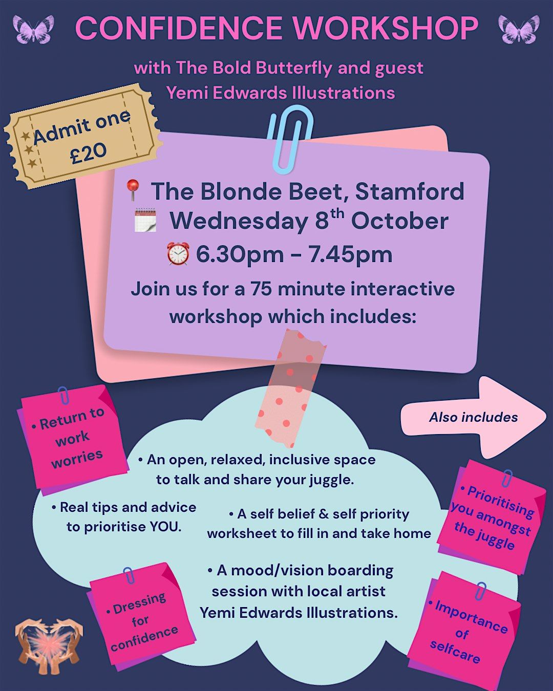 An evening of confidence & self prioritisation, 8 October | Event in Stamford | AllEvents