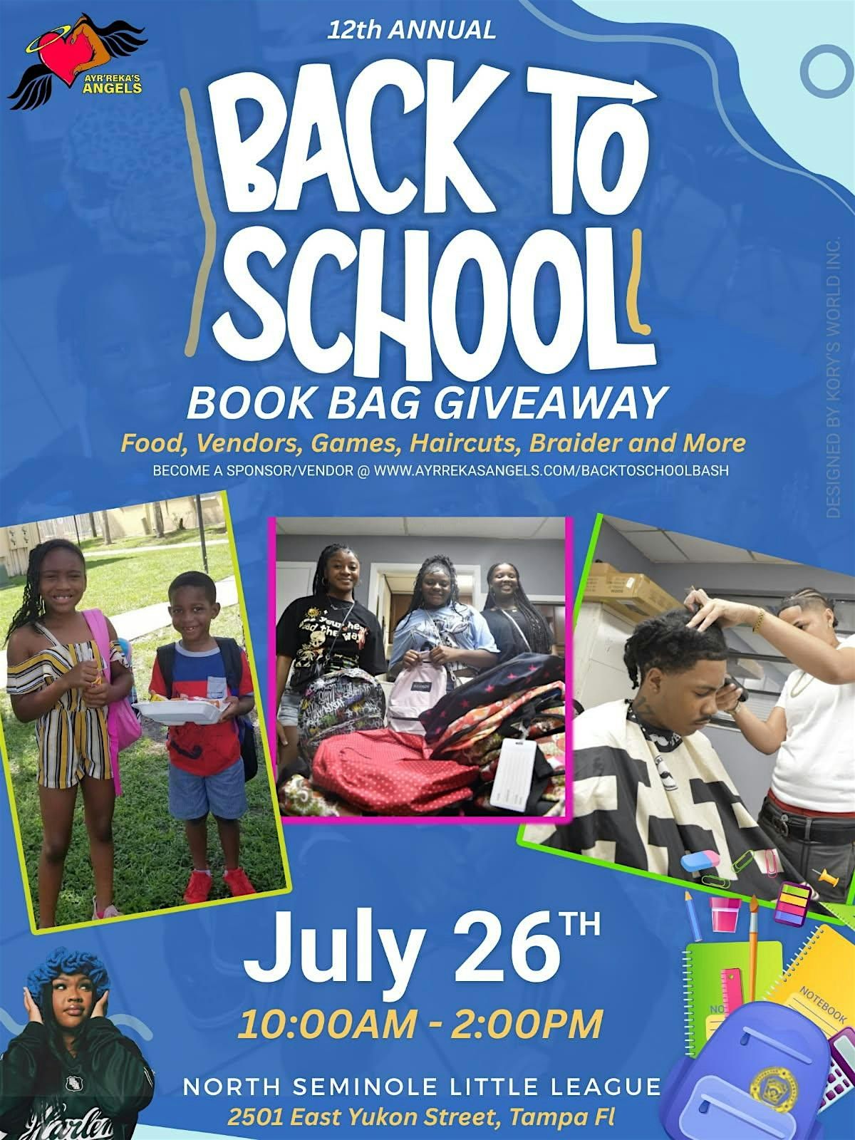 Ayr'Reka's Angels Back to School Bash, 26 July | Event in Tampa | AllEvents