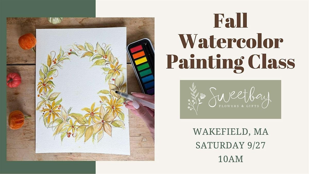 Fall Watercolor Painting Class, 27 September | Event in Wakefield | AllEvents